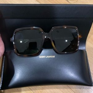 Stunning. Saint Laurent Women's Oversized Square 56mm Sunglasses. Lightweight.